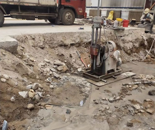 汉阴公路下沉压浆